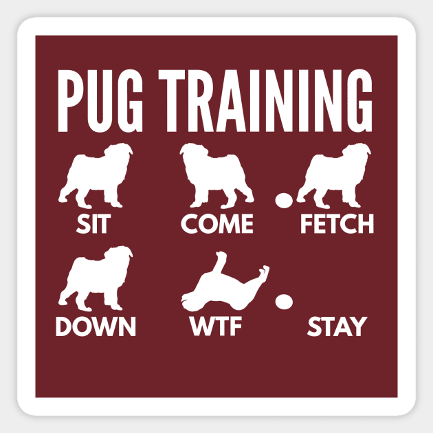 Pug Training Pug Dog Tricks Sticker by DoggyStyles